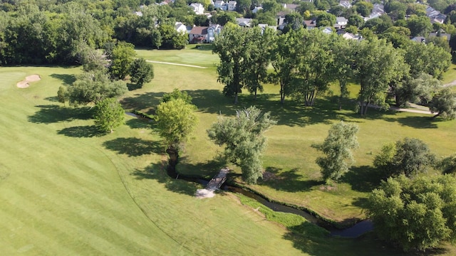 6162 Crossland Blvd, Gurnee, IL 60031 - bird's eye view of a golf club and a tree filled landscape