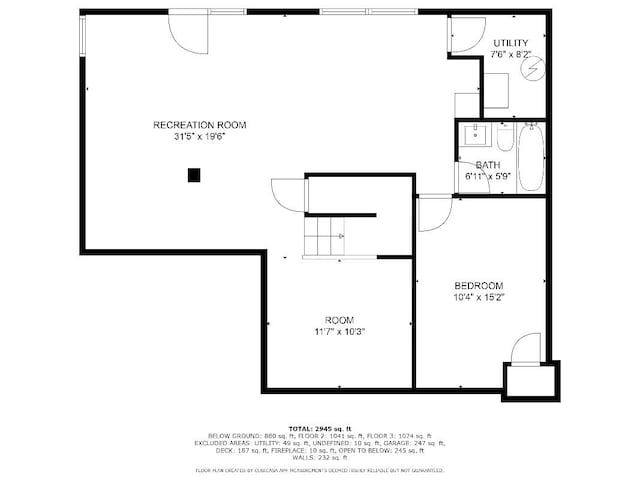 6162 Crossland Blvd, Gurnee, IL 60031 - view of room layout