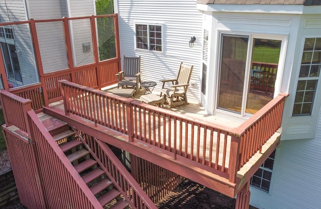 6162 Crossland Blvd, Gurnee, IL 60031 - wooden deck with stairs