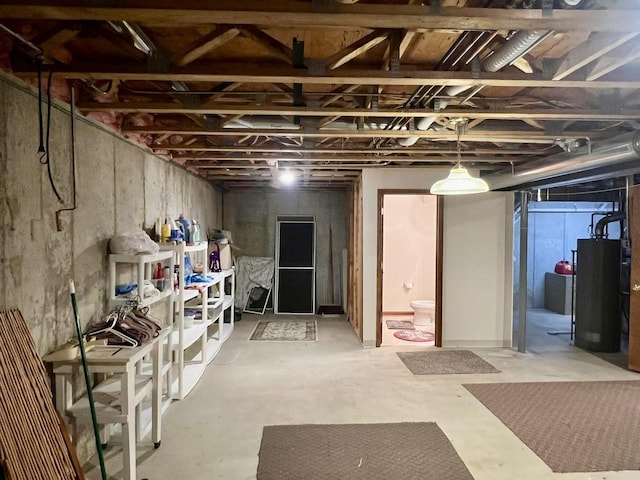 7727 Bristol Park Dr Unit 7727, Tinley Park, IL 60477 - unfinished below grade area featuring water heater