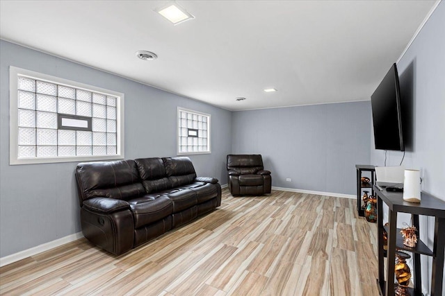 15117 Madison Ave, Dolton, IL 60419 - living room featuring light wood-style flooring and baseboards