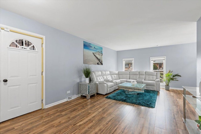 15117 Madison Ave, Dolton, IL 60419 - living area with wood finished floors and baseboards