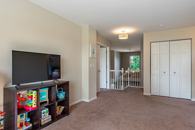 9890 Riverside Dr, Huntley, IL 60142 - playroom featuring carpet and baseboards
