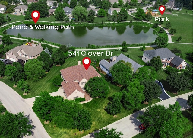 541 Clover Dr, Algonquin, IL 60102 - view of property location with a large body of water and nearby suburban area