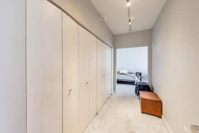 860 W Blackhawk St Unit 805, Chicago, IL 60642 - hall with light carpet and baseboards
