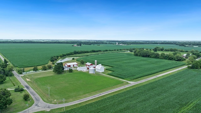 18521 Anderson Rd, Prophetstown, IL 61277 - aerial overview of property's location with rural landscape and rows of crops