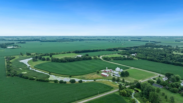 18521 Anderson Rd, Prophetstown, IL 61277 - overview of rural landscape featuring rows of crops and a large body of water