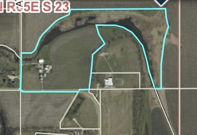 18521 Anderson Rd, Prophetstown, IL 61277 - aerial overview of property's location with property parcel outlined