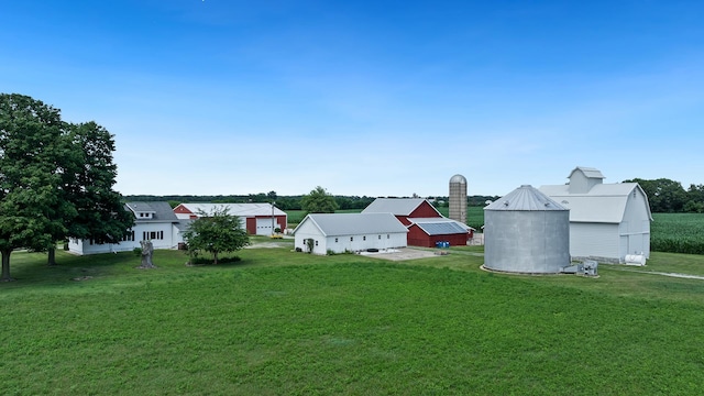 18521 Anderson Rd, Prophetstown, IL 61277 - view of grassy yard with an outbuilding and a pole building