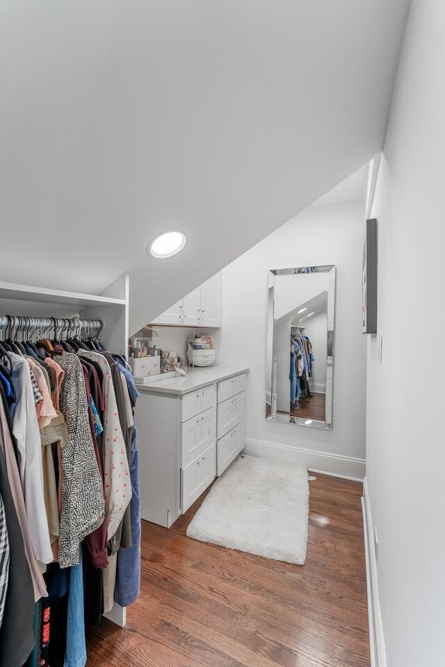 2610 N Major Ave, Chicago, IL 60639 - walk in closet with wood finished floors