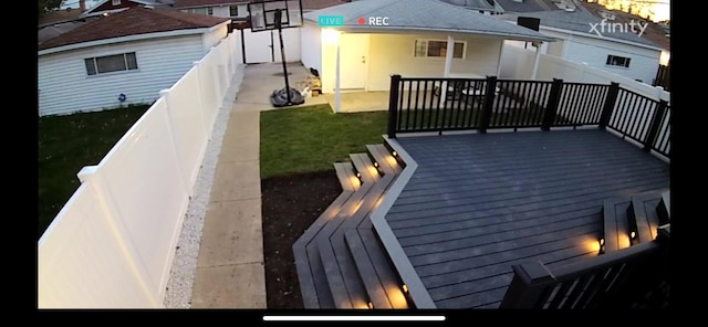 2610 N Major Ave, Chicago, IL 60639 - wooden terrace featuring a fenced backyard