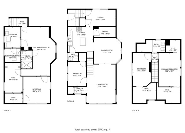 2610 N Major Ave, Chicago, IL 60639 - view of floor plan / room layout