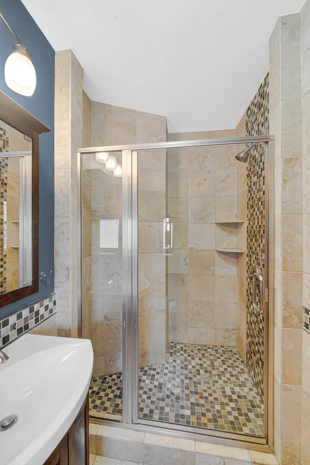 10911 S Longwood Dr Unit 2, Chicago, IL 60643 - full bathroom with a stall shower and vanity