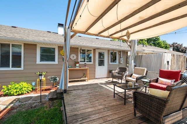 8882 S Main St, Hometown, IL 60456 - view of wooden deck