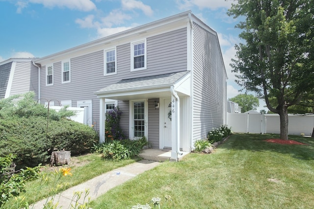 446 Northampton Ln, Roselle, IL 60172 - view of front of property with a gate