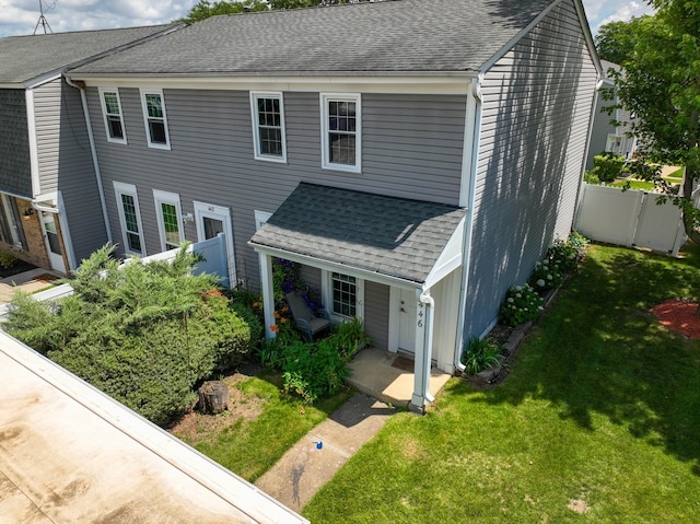 446 Northampton Ln, Roselle, IL 60172 - view of front of home with roof with shingles