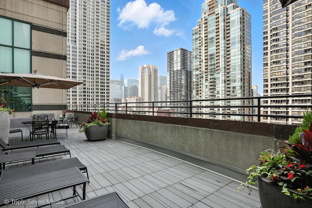 100 E Huron St Unit 2301, Chicago, IL 60611 - deck with a skyline view