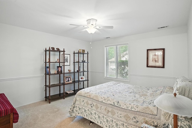 11315 Sycamore Ln Unit B, Palos Hills, IL 60465 - bedroom with carpet flooring and a ceiling fan