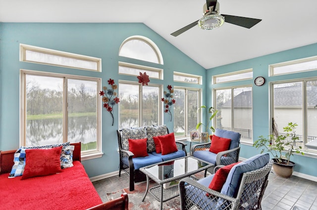 22600 W Reserve Cir, Plainfield, IL 60544 - sunroom featuring lofted ceiling and plenty of natural light