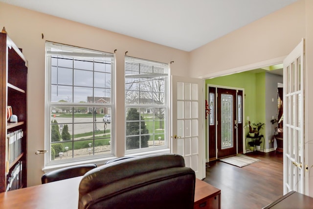 22600 W Reserve Cir, Plainfield, IL 60544 - entryway with wood finished floors and french doors