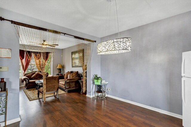22600 W Reserve Cir, Plainfield, IL 60544 - dining room with wood finished floors and baseboards