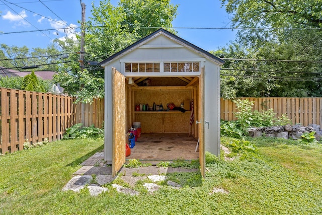 323 S Prindle Ave, Arlington Heights, IL 60004 - view of shed with a fenced backyard