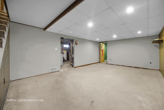 506 S 5th St, Malta, IL 60150 - finished basement with recessed lighting and stairway