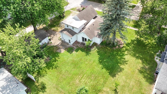 519 S 4th St, Fairbury, IL 61739 - aerial view of property and surrounding area