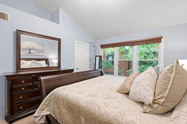 1801 W Diversey Pkwy Unit 36, Chicago, IL 60614 - bedroom featuring lofted ceiling and carpet flooring