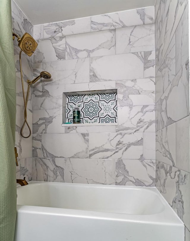 7559 Kingsbury Dr, Hanover Park, IL 60133 - bathroom with shower / tub combo with curtain