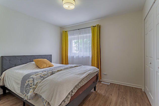 7559 Kingsbury Dr, Hanover Park, IL 60133 - bedroom featuring a closet and wood finished floors