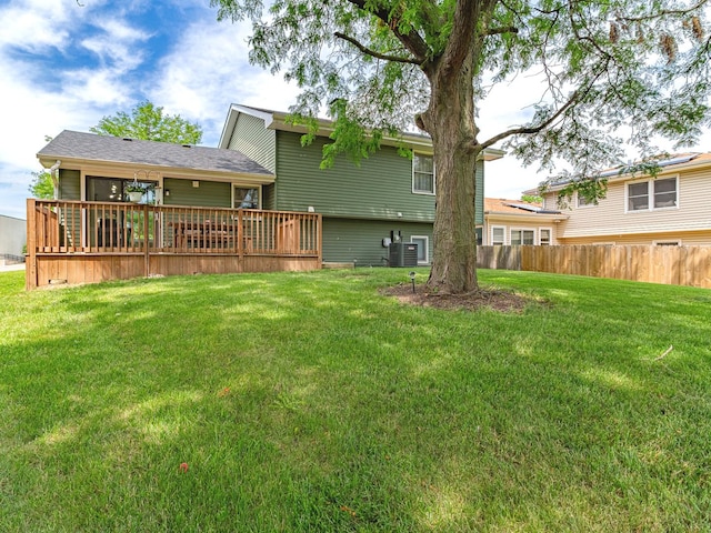 7559 Kingsbury Dr, Hanover Park, IL 60133 - back of house featuring a wooden deck