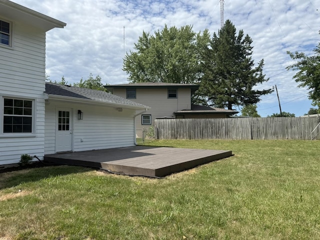 3814 Abbotsford Rd, Rockford, IL 61107 - view of yard with a deck