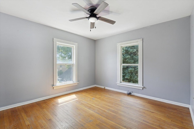 1304 E 4th St, Sterling, IL 61081 - spare room with light wood finished floors and ceiling fan