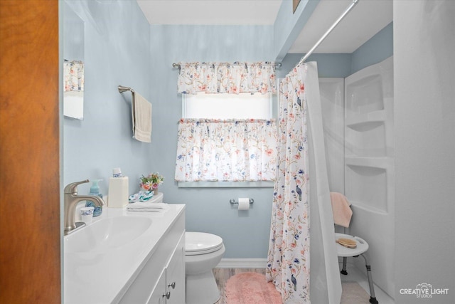 393 Lakelawn Blvd, Aurora, IL 60506 - full bath featuring vanity and a shower with curtain