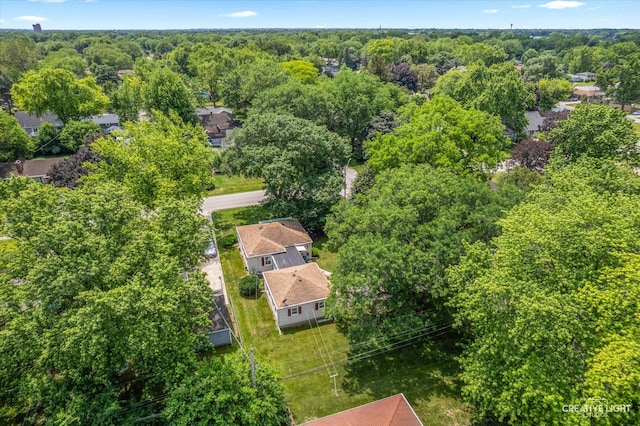 393 Lakelawn Blvd, Aurora, IL 60506 - bird's eye view of a heavily wooded area