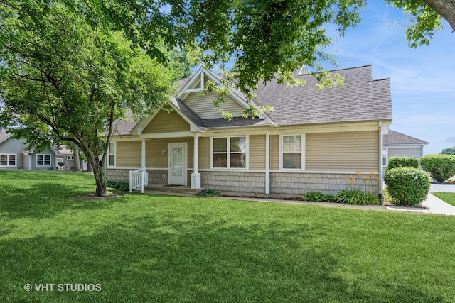 2501 Park Ridge Ct Unit 2501, Crest Hill, IL 60403 - view of front of property featuring a shingled roof and a front lawn