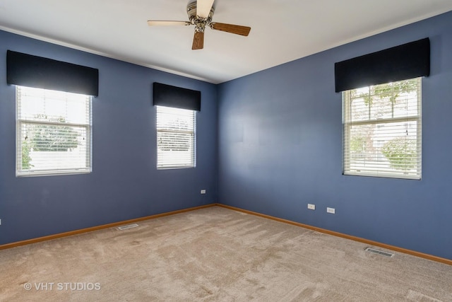 2501 Park Ridge Ct Unit 2501, Crest Hill, IL 60403 - carpeted spare room with plenty of natural light and ceiling fan