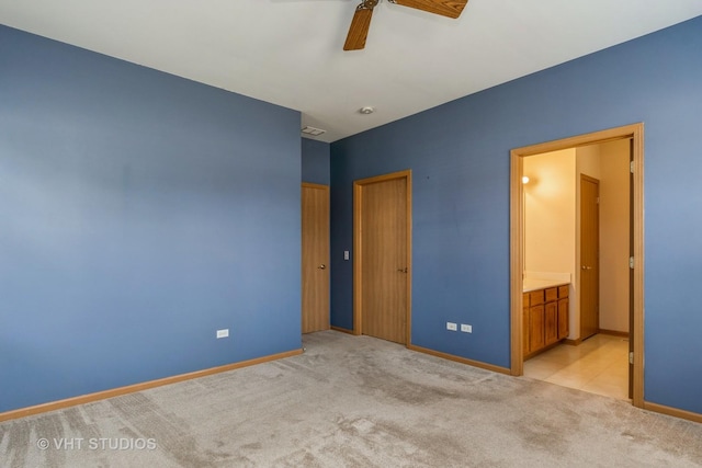 2501 Park Ridge Ct Unit 2501, Crest Hill, IL 60403 - unfurnished bedroom featuring light colored carpet and connected bathroom
