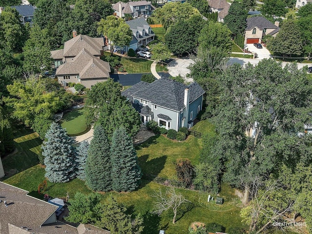 1112 Saratoga Ct, Naperville, IL 60564 - aerial view of property and surrounding area with nearby suburban area