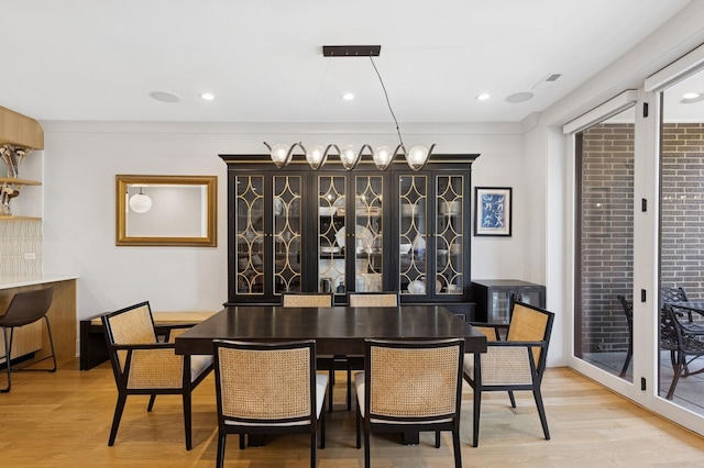 1825 N Halsted St Unit 2, Chicago, IL 60614 - dining room featuring light wood-type flooring and recessed lighting
