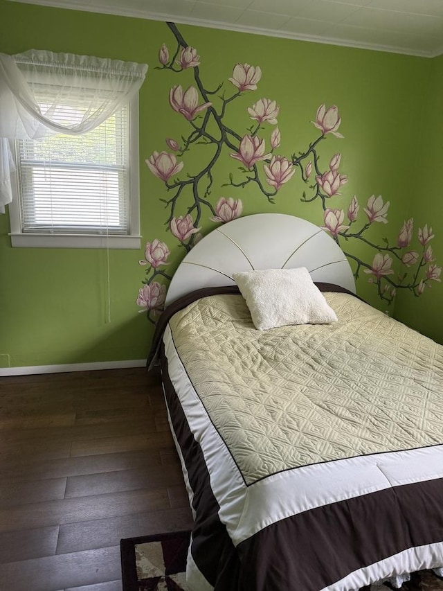 15970 New Ave, Lemont, IL 60439 - bedroom featuring hardwood / wood-style flooring and crown molding