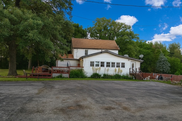 29153 S Klemme Rd, Beecher, IL 60401 - view of front of house featuring a wooden deck