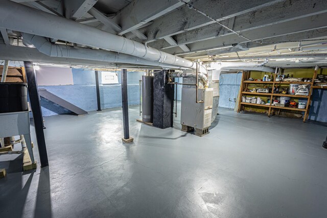 684 S Gordon Ave, Kankakee, IL 60901 - below grade area featuring gas water heater and heating unit