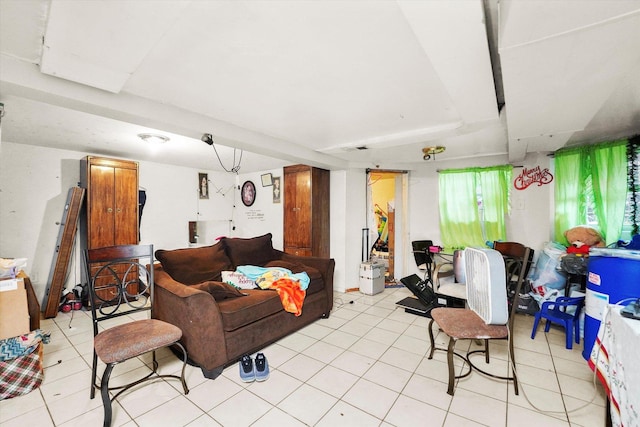 1916 N Lowell Ave, Chicago, IL 60639 - living room with light tile patterned floors