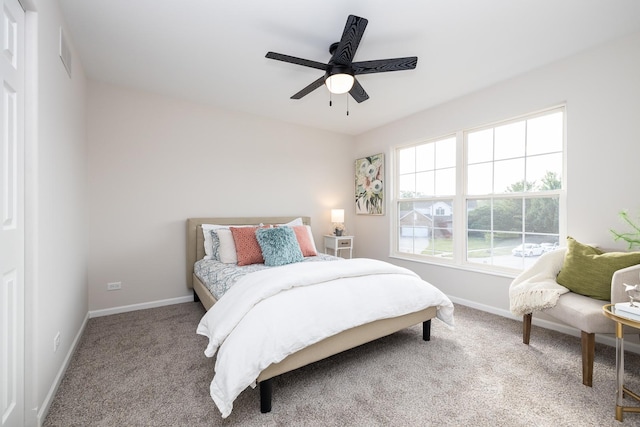 25030 Round Barn Rd, Plainfield, IL 60585 - carpeted bedroom with baseboards and ceiling fan