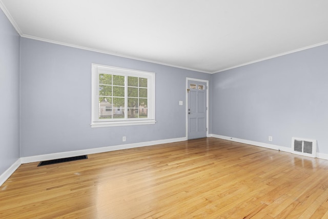 3226 Carolina Ave, Rockford, IL 61108 - empty room featuring ornamental molding and light wood-style flooring