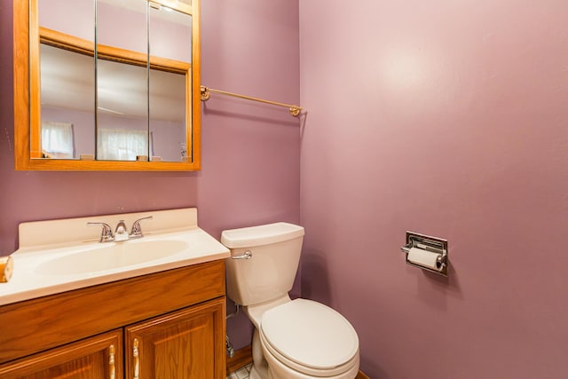 525 Bunning Dr, Downers Grove, IL 60516 - half bathroom with toilet and vanity