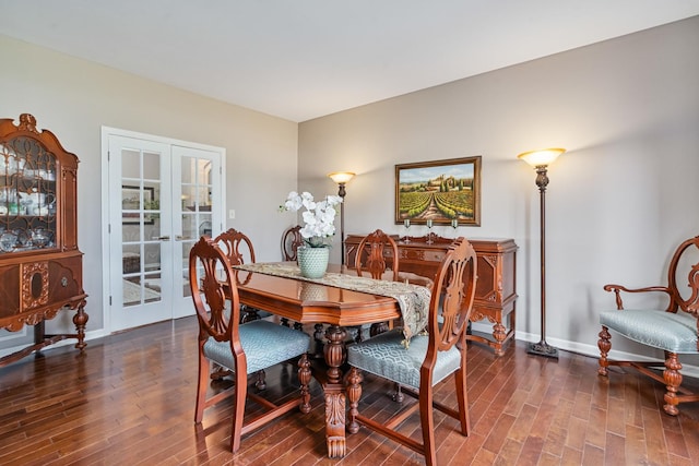 17642 Crystal Lake Dr, Homer Glen, IL 60491 - dining area featuring french doors and wood finished floors