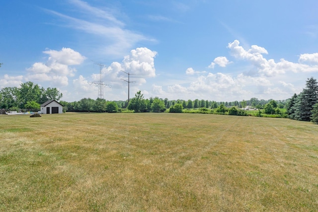 17642 Crystal Lake Dr, Homer Glen, IL 60491 - view of green lawn with a view of countryside